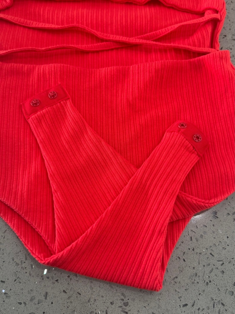 Princess Polly Red Ribbed Tank Top - Picture 7 of 9